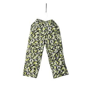 LL Bean Boys Snow Pants Sz 10 Glacier Summit‎ Ink Black Green Geo Ski Snow Pants